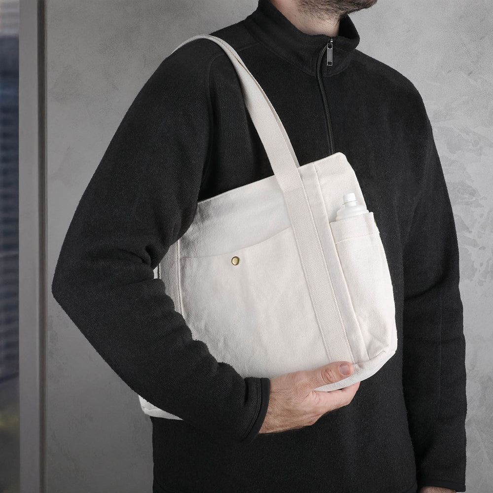 Cotton Tote Bag with Pockets