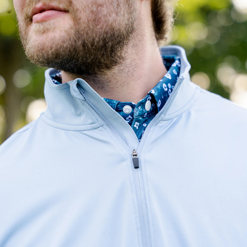 Full Wedge Golf Men's Morning Blue Q-Zip