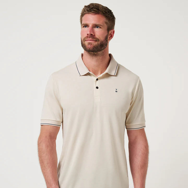 TravisMathew Men’s Short Sleeve Lined Polo