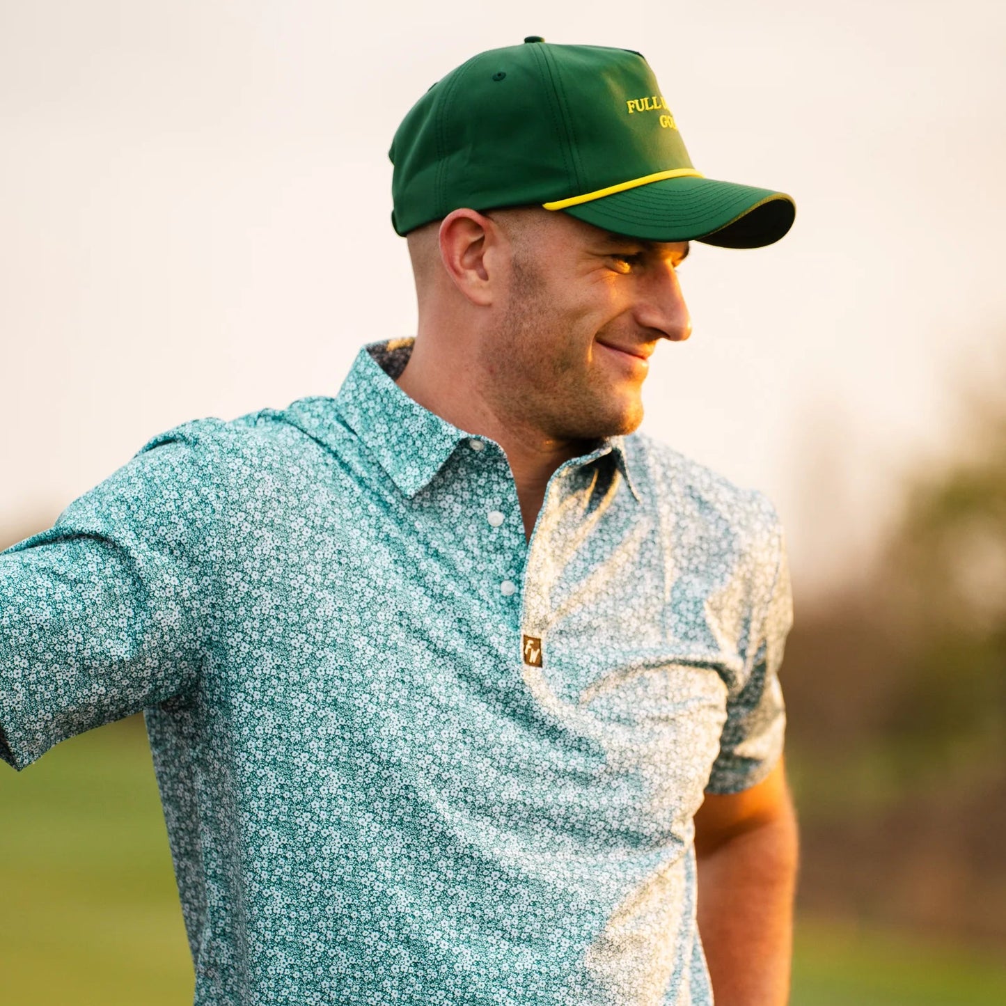 Full Wedge Golf Men's Patterned Polo