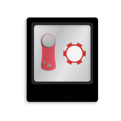 Divot Repair Tool & Poker Chip Ball Marker Gift Set