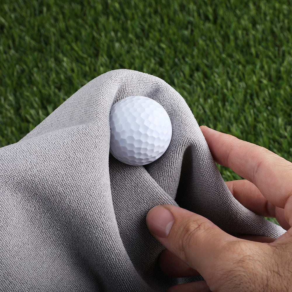 Recycled Golf Towel with Cleaning Pouch - 15" x 25"
