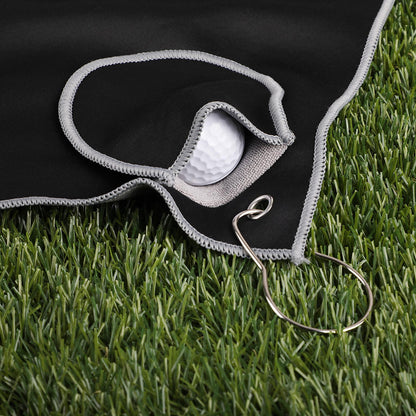 Recycled Golf Towel with Cleaning Pouch - 15" x 25"