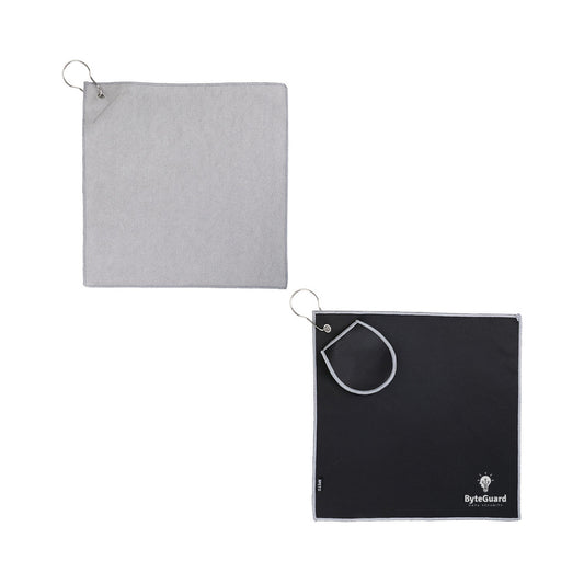 Recycled Golf Towel with Cleaning Pouch - 15" x 25"