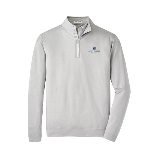 Peter Millar Men’s Perth Mélange Performance Quarter-Zip Pullover
