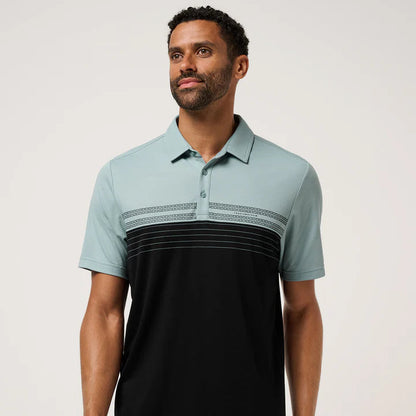 TravisMathew Men’s Short Sleeve 2- Tone Polo